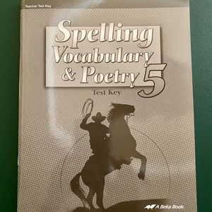 Abeka 5 gr Spelling Vocabulary Poetry Teacher Key